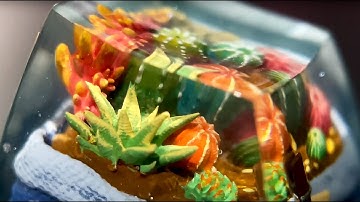 Dwarf Factory - Terrarium Artisan Keycap (Spiny Oasis) (SA R1)