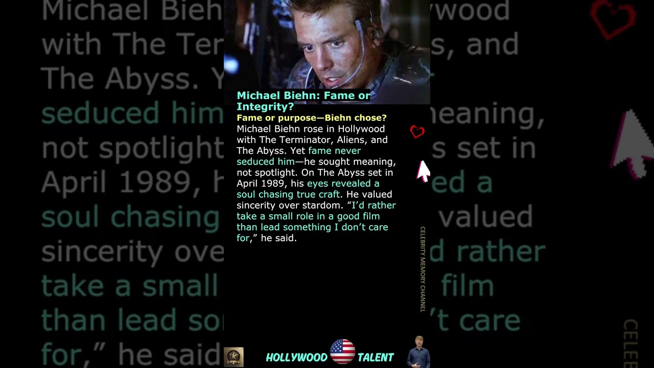 Michael Biehn: Fame or Integrity?
