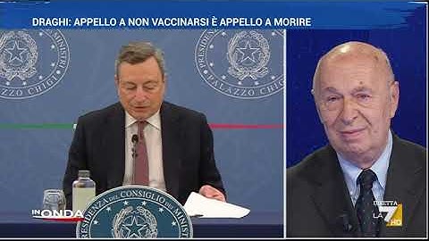 Draghi: "Appello a non vaccinarsi è appello a morire"