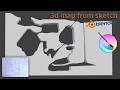 Making 3D Game Map for #godot in #blender - Map from sketch