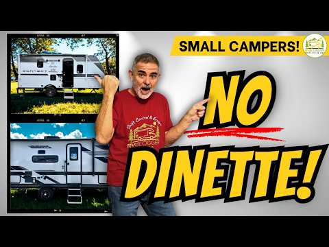 2 Small Camper Trailers With No Dinette: Where Do You Eat? 🍽️