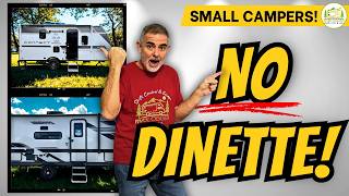2 Small Camper Trailers With No Dinette: Where Do You Eat? 🍽️
