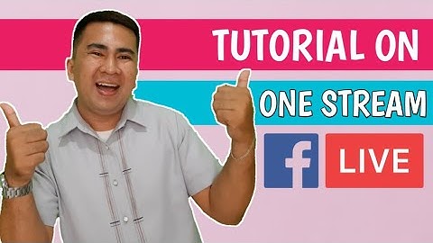 HOW TO STREAM A PRE-RECORDED VIDEO ON FB USING ONE STREAM LIVE I TUTORIAL