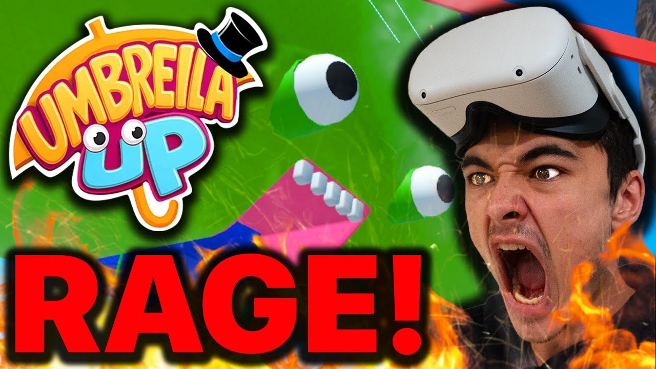 THE Most RAGE Inducing VR Game EVER!!! | Umbrella Up VR - YouTube