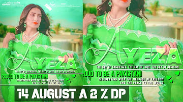 Glass Font Editing 2021 😮 | How to make 14 August Glass Font DP A to Z | Glass Font in Pixellab