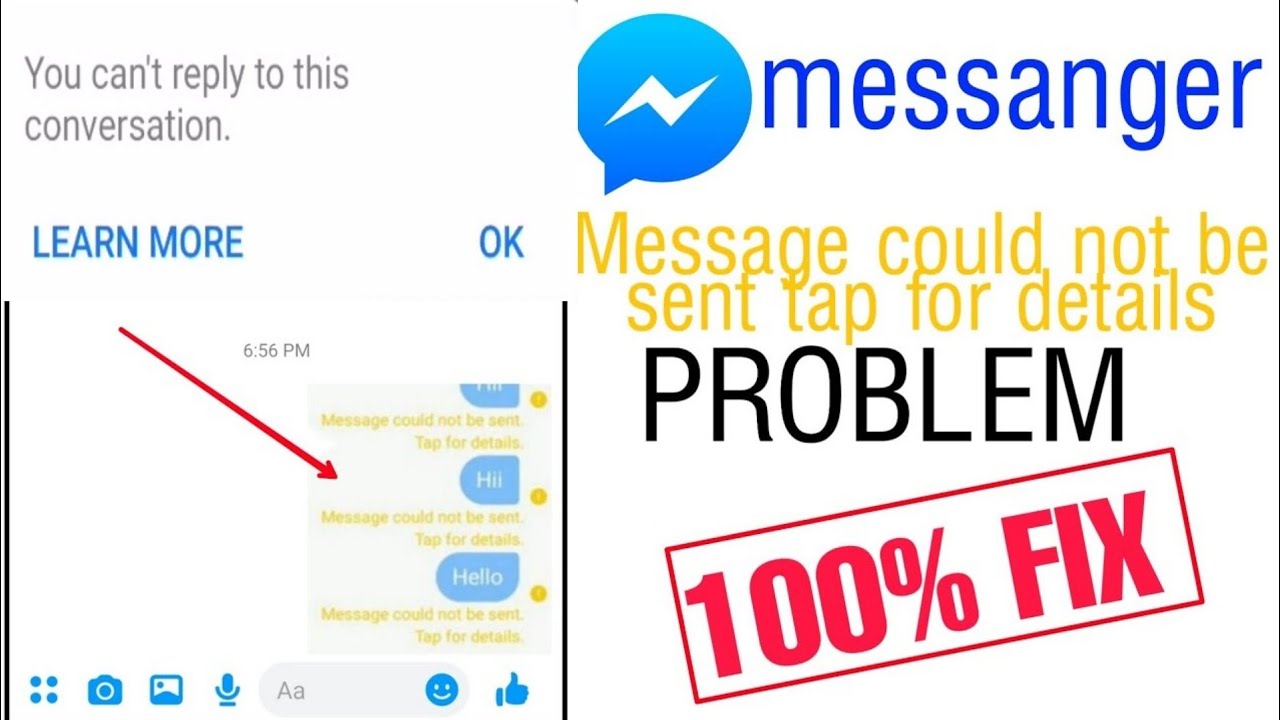 Messenger Conversion Fix Face book Messenger Problem You can't reply to this conversion ...