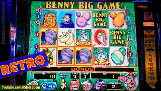 RETRO SLOTS TIME!!! BENNY BIG GAME & CLEOPATRA - LIVE BONUSES FREE SPINS - 5c IGT CASINO SLOTS screenshot 4