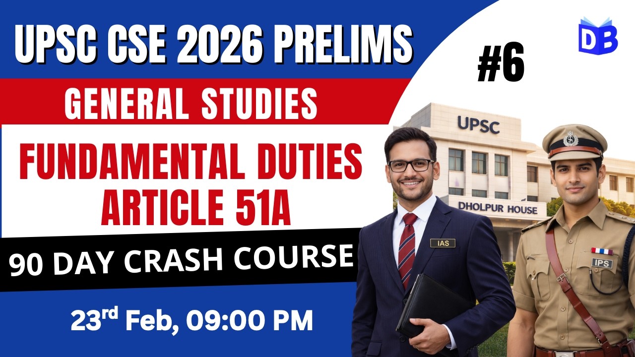 Fundamental Duties Article 51A Explained 🔥 UPSC Prelims 2026 | GS Foundation by Quasif Ansari