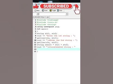 Concatenate Two String | C++ Program #shorts #youtubeshorts #shortvideo ...