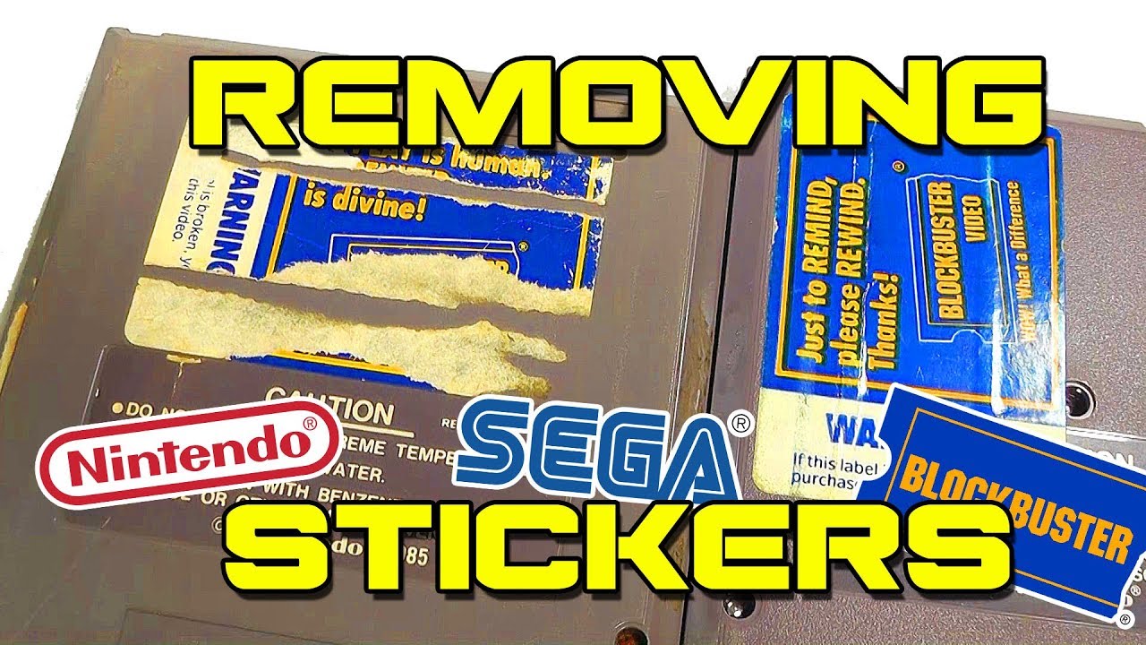 How to remove Stickers & Labels from Video Game Cartridges YouTube