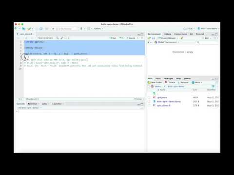 knitr::spin() demo