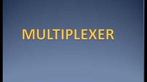 MULTIPLEXER in bangla version