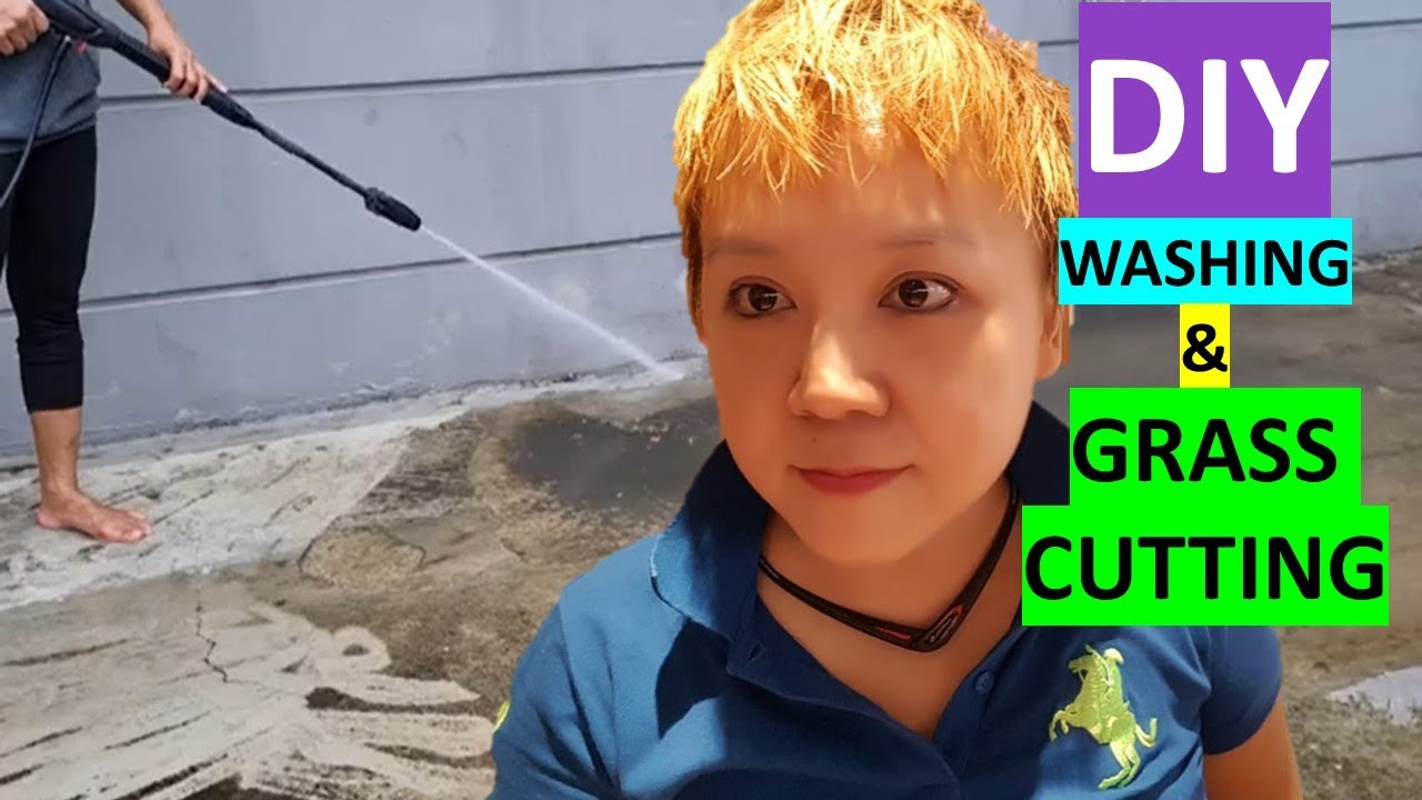 Vlog 31_ How to DIY Grass Cutting & Remove Stubborn Stain in Landed