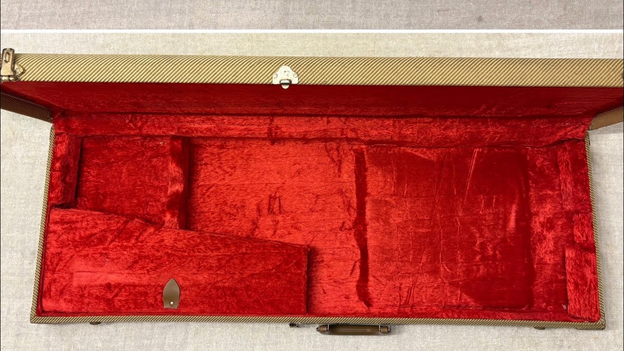 1990's Fender Tweed Hardshell Case Fits Stratocaster / Telecaster