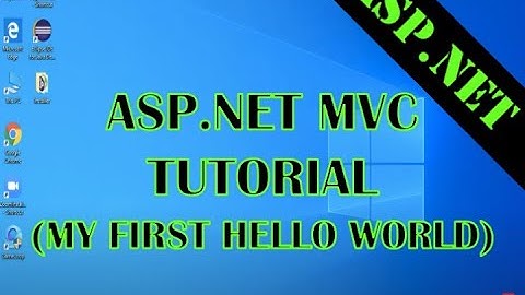 ASP.NET MVC TUTORIAL -  C# (HELLO WORLD)