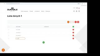 DURAPRINT® | Tworzenie i przesyłanie listy danych