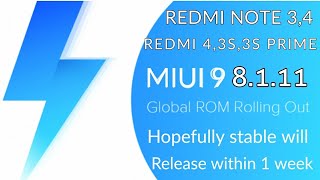 Redmi Note 4,3,Redmi 3s,4,3S Prime MIUI 9 Beta Update Released | Stable Will Be in 1,2 Weeks