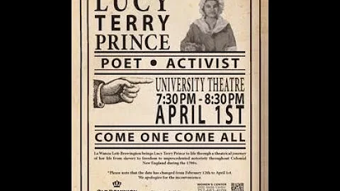 Lucy Terry Prince The First African American Poet
