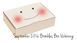 Unboxing SEPTEMBER 2016 Brimbles Box Unboxing - Monthly Stationery / Planner Subscription Box