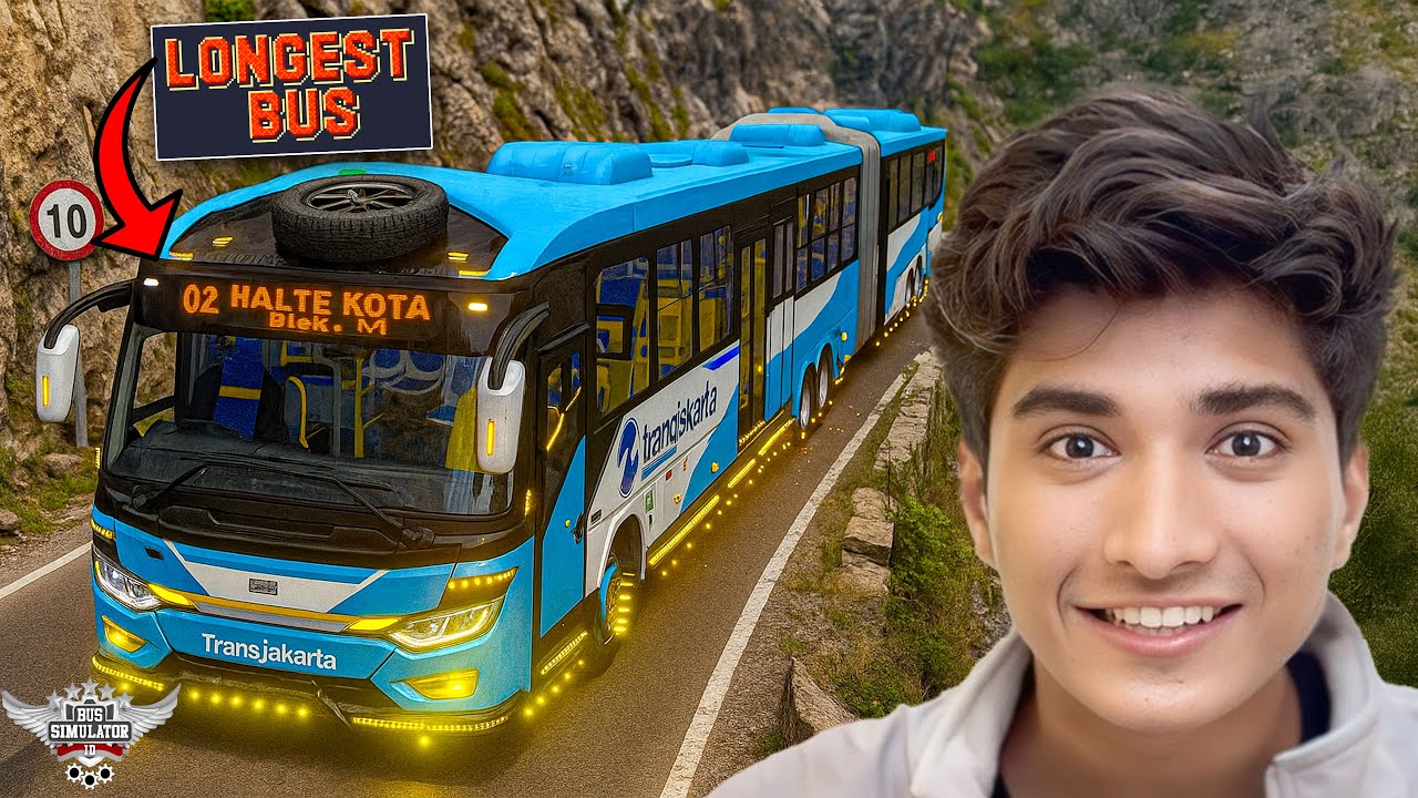 Driving LONGEST BUS in BUS SIMULATOR INDONESIA
