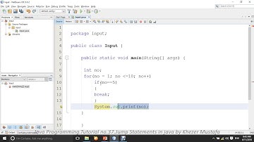 Java Programming Tutorial no 37 Jump Statements in java by Khezer Mustafa