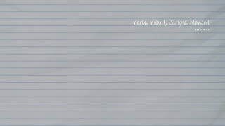 Alterwill - Verba Volant, Scripta Manent