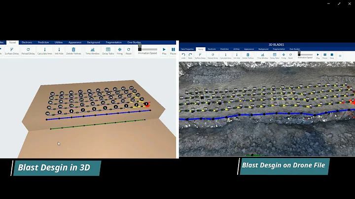 A flexible approach for Drill & Blast Digitization: MineExcellence’s 3D & Drone based blast designer