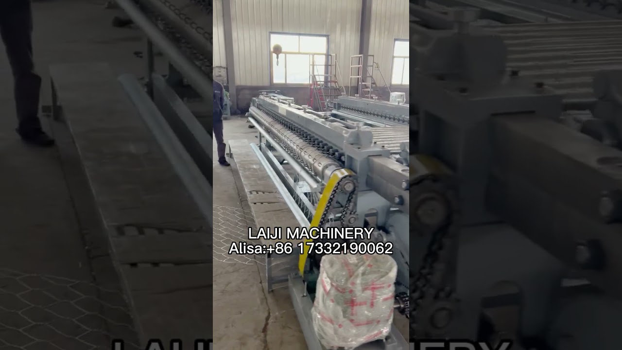 Hexagonal Gabion Mesh Weaving Machine.