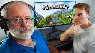 I Challenged My Grandpa to Survive in Minecraft