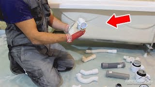 Как подключить слив ванны к трубе канализации (5 простых способов)
