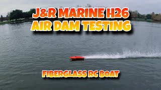 HYDROPLANE RC BOAT TESTING ARTR J&amp;R MARINE H26 