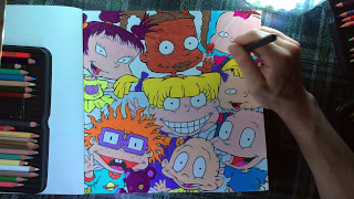 Color With Me - Episode 22 - The Splat: Coloring the '90s (Nickelodeon)  - Time-Lapse - Prismacolor