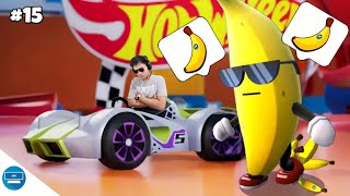 STUMBLE MAP HOTWHEELS AND BANANA PEEL THROWING EMOTE WKWOKWOWKO!!! Stumble Guys Part 15 [INDO]
