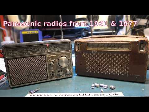 Working on Panasonic radios from 1961 and 1977.