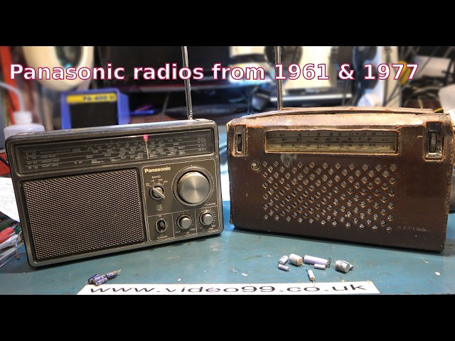 Working on Panasonic radios from 1961 and 1977. - YouTube