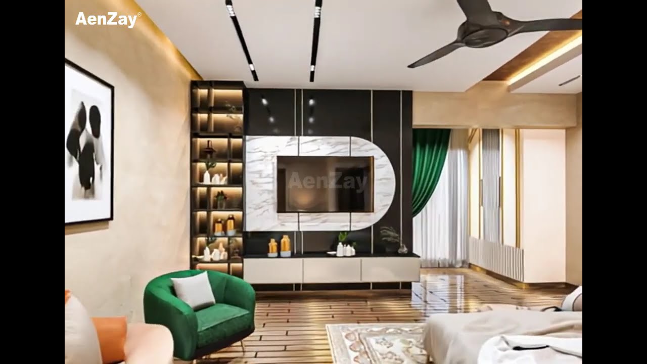 Luxurious Bedroom Interior Design by AenZay.