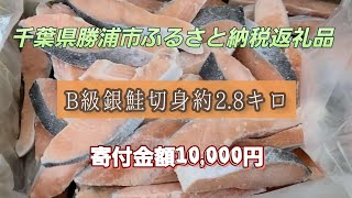 ふるさと納税返礼品！B級銀鮭切身約2.8キロ！！