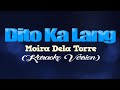 DITO KA LANG - Moira Dela Torre "from FLOWER OF EVIL" (KARAOKE VERSION)