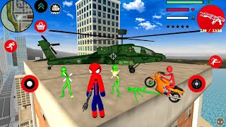 Amazing Spider-Stickman Rope Hero Vice Town - Android Gameplay screenshot 2