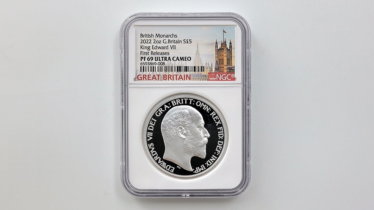 2022 英国 君主 シリーズ キングエドワード7世 5ポンド 銀貨 2オンス