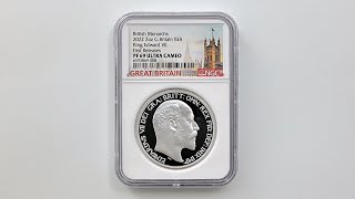 2022 英国 君主 シリーズ キングエドワード7世 5ポンド 銀貨 2オンス