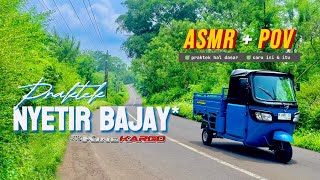 ASMR POV: NYETIR BAJAY TVS KING KARGO | PRAKTEK DASAR CARA INI ITU #tvsking #bajay #bajaj