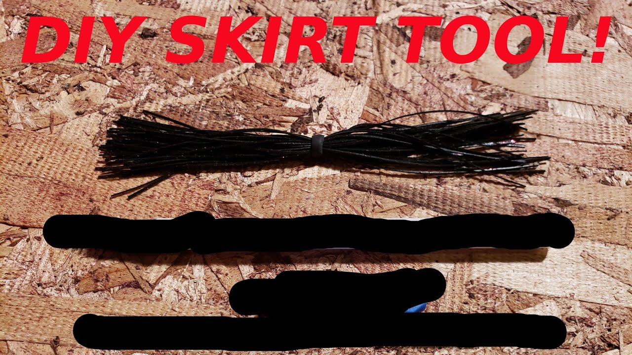 DIY fishing skirt tool YouTube