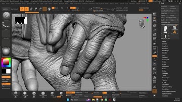 Babu Frik Creature Sculpting in Zbrush Part-6 hand and Leg Skin Details