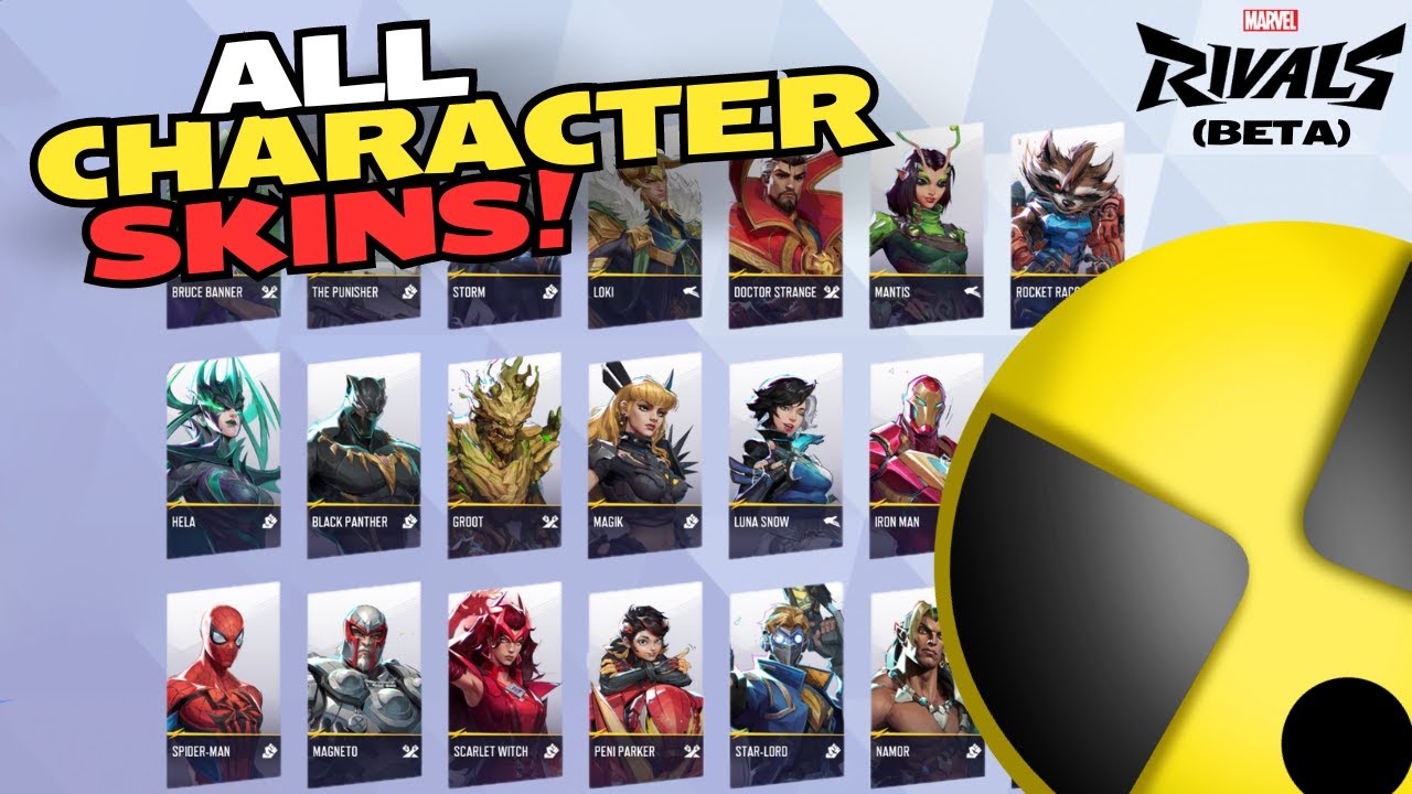 New Rivals Character R MARVEL RIVALS BETA - ALL Character Skins and Inspects - YouTube