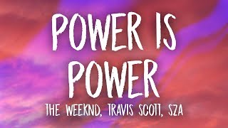 The Weeknd, Travis Scott, SZA - Power is Power (Lyrics) chords