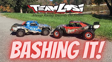 #dbxl #rctrucks  BIG JUMPS AND BASHING DBXL-E 2.0 & SUPER BAJA REY