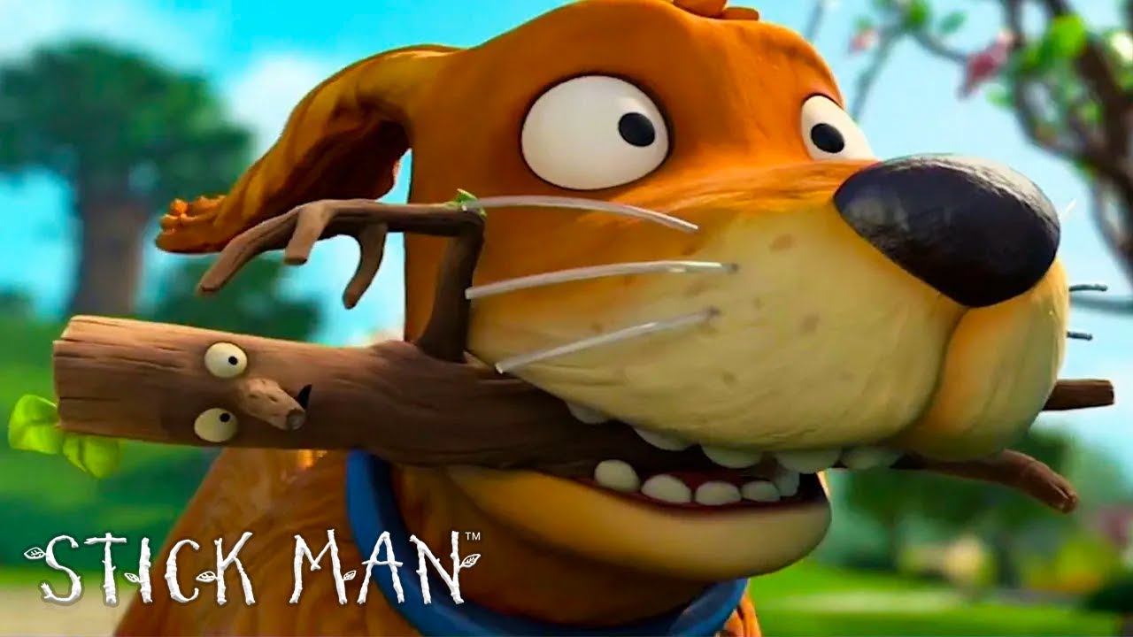 Danger! Stick Man Is Chased By A Dog! GruffaloWorld YouTube