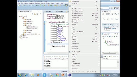 Java Tutorial in Tamil-32:Linkedlist in java