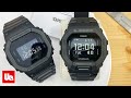 Allblack casio square gshock gbd200 and dw5600bb review